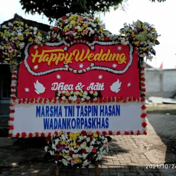 bunga happy wedding w0001