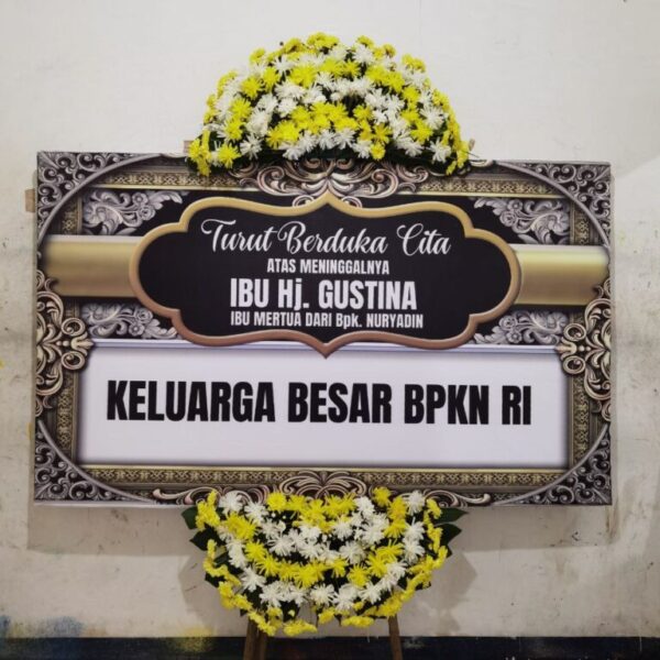 Bunga papan duka cita c0012